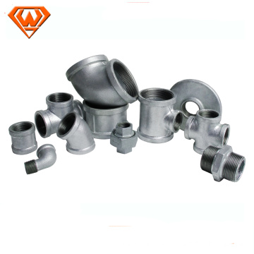 black/galvanized malleable cast iron tube pipe fittings